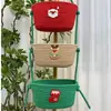 Cesta de Almacenamiento para Colgar en la Pared Dibujos Animados Cesta Colgante de Almacenamiento Hecha a Mano Artículos Domésticos Ropa Interior Calcetines Cesta de Almacenamiento para la Puerta del Dormitorio