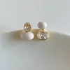 Brincos de Luxo Leve e de Alta Qualidade, Novo Estilo Ab, Lindos Brincos, Brincos de Feijão Diamante Super Brilhantes, Retrô Francês