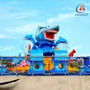 Instalaciones de Diversión Isla del Tiburón al Aire Libre, Tiro al Agua Giratorio, Máquina de Diversión Grande para 24 Personas