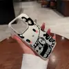 Capa de Celular Desenho Gatinho Kitty Menina Picante Mais Vendida Japonesa e Coreana para Apple 17 Pro Max, Capa Protetora IMD de Cobertura Total para iPhone 16