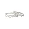 Anillo de pareja original de espigas de trigo y rosas para hombre y mujer un par de anillo de diseño de nicho Mori ins Plata de ley 925