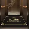 Alfombra de Entrada Resistente al Desgaste para Empresas Alfombra de Bienvenida para Hotel Alfombrilla Antideslizante Absorbente de Agua con Logo Personalizado