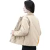 La popular chaqueta acolchada de algodón con patrón de diamante ligero de este año, abrigo corto de invierno para mujer, nueva moda 2024, chaqueta cálida acolchada de algodón