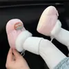 Sapatos e Meias Integrados para Bebê Recém-Nascido 0-1 Ano Menino e Menina Outono e Inverno Sola Macia Espessados Antiderrapantes Proteção para os Pés Algodão Forrado com Lã