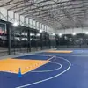 Corredores de Salas de Duas Fábricas São Conectados por Abrigos Deslizantes à Prova de Chuva, Locais Esportivos, Ginásios de Basquete, Tendas Automáticas de Proteção Solar para Uso Externo