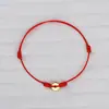Tornozeleira para o Ano de Nascimento, Amuleto para Boa Sorte e Segurança, Pulseira de Fio Vermelho para Mulheres, Cordão Fino de Tornozelo para Homens, Presente de Boa Sorte