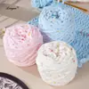 Hilo de hielo nuevo, hilo de hielo mezclado a mano, ovillo de hilo de hielo, hilo con cuentas para tejer zapatillas, hilo hecho a mano para DIY