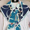 Bufanda Triangular Estampada de Diseño Único para Mujer, Chal Multiusos de Sarga, Chaleco Fino de Exterior Falso Cuello para Primavera y Otoño