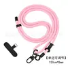 Lanyard para colgar en el cuello del teléfono móvil se puede llevar cruzado anticaída universal con clip trasero funda tejida para teléfono móvil lanyard en stock al por mayor
