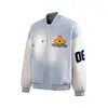 Nova Jaqueta de Baseball Retro Americana Outono Jack Chuan Yang Bordada Estilo Casal Fashionável e Versátil