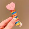Faixa de Cabelo de Linha de Telefone de Rolo Infantil Artefato de Trança para Meninas Elástico Alto Borracha de Girassol Corda para Rabo de Cavalo Alto