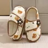 Zapatos de Maternidad para Verano, Adecuados para Mujeres Embarazadas en Agosto y Septiembre, Primavera y Otoño, Pantuflas de Algodón de Suela Blanda con Talón Cerrado para Mujeres, Antideslizantes