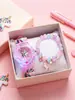 Relógio Infantil Colorido com Luz Piscante de Unicórnio Conjunto Caixa de Presente Silicone 3D Presente de Aniversário para Menina Fornecido Diretamente da Fábrica