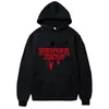 Moletom com capuz estampado Stranger Things história estranha de 2022 casaco de suéter com veludo extra