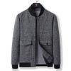Chaqueta para hombre Primavera y Otoño Nuevo abrigo de lana cuello béisbol abrigo de lana casual