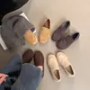 2026 Nuevos Mocasines Planos Cálidos de Felpa con Puntera Redonda Estilo Vintage para Mujer, Zapatos Peludos sin Cordones para Mujer