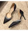 Zapatos de tacón alto con punta de strass para mujer, nuevo modelo de otoño 2026, zapatos de tacón fino de punta fina, lujo ligero, elegantes, cómodos para los pies, zapatos para bodas y fiestas