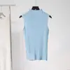 Gabinete Especial Miyake Top Plisado Versátil para Mujer Sin Mangas Verano Nuevo Ajustado Adelgazante Camiseta Chaleco de Cuello Vertical para Llevar por Encima