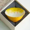 Xícara de Chá Pequena de Cerâmica Flor Ruoli Pintada à Mão de Fábrica Xícara de Mestre Conjunto de Chá Pessoal Dedicado para Senhora Xícara para Degustação de Chá Novo Estilo Chinês