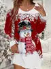 Nuevo vestido casual de Navidad con estampado para mujer, microelástico, cuello redondo, manga larga, estilo europeo y americano, de Amazon