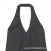 Comercio Exterior Transfronterizo Ropa de Mujer Verano 2026 Estilo Europeo y Americano Espalda Descubierta Cuello Halter Mini Vestido Plisado 3067344