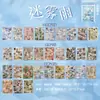 Libro de 30 Pegatinas Troqueladas Lluvia Brumosa Sueños Antiguos - Estilo Retro Era Showa Japonés y Coreano Revista Cómic Libro de Pegatinas para Diario