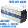Inversor de Onda Pura 500W800W1000W1300W 12V para 220V Carro Solar Duplo USB Display