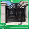 Estilo europeu novo de alumínio arte portão pátio villa portão elétrico de abertura dupla de liga de alumínio porta de correr
