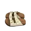 Sandalias Únicas Moradas en Capas con Suela Gruesa Verano 2026 Nuevas Versátiles Planas Estilo Birkenstock para Playa y Uso al Aire Libre