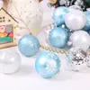 Amazon transfronterizo para Navidad juego de bolas de Navidad de bola de luz galvanizada juego colgante de árbol de Navidad pintado galvanizado