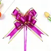 Novo Modelo 50 # Grande Laço de Gaze de Neve Flor Decorativa Amarrada à Mão para Carro de Casamento, Natal e Decoração de Fita para Presente de Feriado.