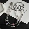 Cadena Cruzada de Teléfono Móvil de Cristal Flor de Mariposa de Alta Calidad, Llavero, Cadena de Bolso para Mujer, Venta al por Mayor