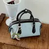 Bolsa de Mão da Moda Transfronteiriça Pequena Tote Bag Feminina Outono 2026 Nova Cor Sólida Simples Textura Versátil Bolsa de Ombro Único Transversal