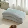 Almohada de Trigo Sarraceno 100% Algodón Estilo Japonés Muji Protección del Cuello Columna Cervical Ayuda para Dormir Núcleo de Almohada Cáscaras de Trigo Sarraceno Disipación de Calor Aclarado de Ojos Núcleo de Almohada para Adultos