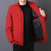 2026 Nuevo Estilo Nuevo Artículo Caliente Ropa para Papá de Mediana Edad y Adultos Mayores Chaqueta de Algodón Temporada de Otoño e Invierno Talla Grande Más Terciopelo Transfronterizo Negocio Administrativo