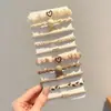 Cuerda para coleta de pelo negra de alta gama, Goma para el pelo tipo intestino grueso duradera, Diadema, Goma para el pelo, Accesorios para el pelo, Estuche de cuero al por mayor