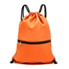 Bolsa con cordón de poliéster personalizada, mochila de tela Oxford, mochila con cordón para deportes de fútbol y baloncesto, bolsa de almacenamiento