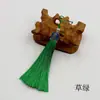 Corona de Cloisonné Borla Oreja Hielo Suave Seda de Hilo Ropa para Oreja Marcapáginas Peine Colgante