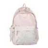 2026 Verão Nova Bolsa de Ombro Duplo Casual Simples Grande Capacidade Mochila Escolar para Estudante Leve Multi-camada Bolsa para Notebook de Estudante Universitário
