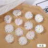 Acessórios de peças de flor de crisântemo pequeno de simulação de fábrica pétalas de margarida diy flores de seda semi-acabadas adereços de flor de adorno de cabeça decorativo