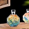 Dos o dos botellas pequeñas de vino 100ml licor botellas de vino caseras nuevo estilo chino traje de embalaje de caja de regalo para vino botellas vacías