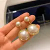 Brincos Bicolores Vermelho e Branco com Pingente de Pérola Quadrada e Cabeça Redonda, Brincos Geométricos Estilosos e Modernos com Strass, Brincos da Moda de Luxo Leve