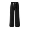 Moda Masculina Fengshe / Calças Masculinas Relaxadas e Casuais, Calças de Pernas Largas, Calças Retas Drapeadas, Calças Casuais Masculinas de Primavera e Outono, Calças de Moletom