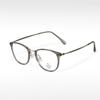 Fábrica S11980, venta al por mayor, pegamento dorado, monturas de gafas mixtas, monturas de gafas retro lisas, monturas de gafas clásicas versátiles para miopía