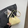 Estilo Novo Primavera e Verão Personalizado Urbano Simples Bolsa de Mão Plissada Bolsa Saco Moda Versátil Doce Elegante Bolsa Transversal com Corrente