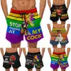 Pantalones de Playa para Hombre Divertidos Estampado 3D de Pavo de Pascua Bañador Plátano Burlón Pantalones Cortos Casuales Europeos y Americanos