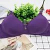 Sutiã de Superfície Lisa 222 para Mulheres de Meia-Idade e Idosas Sem Aro, Fecho de Colchete de Três Fileiras, Lingerie Transfronteiriça Plus Size, Push-Up e Modelador de Seios