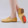 Sapatos de dança com salto adulto feminino fundo macio renda-sem lona camel interior e ao ar livre sapatos de prática clássica professor sapatos salto alto