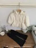 Ropa Jenny Kidsren Ropa Kidsren Otoño e Invierno Grueso Abrigo de Exterior Moda para Bebé Niña Cardigan de Malla Empalmada Sudadera con Capucha y Cremallera Camiseta