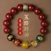 Pulseira Original de Cinábrio Puro Areia Dourada Roxa Genuína Areia Vermelha Imperial Anel Liso Pulseira da Sorte Pulseira Feminina Genuína Lote Solto
